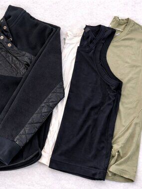 Abercrombie Athleisure Bundle Women S | Black Fleece, Tanks & Oversized Tee Set